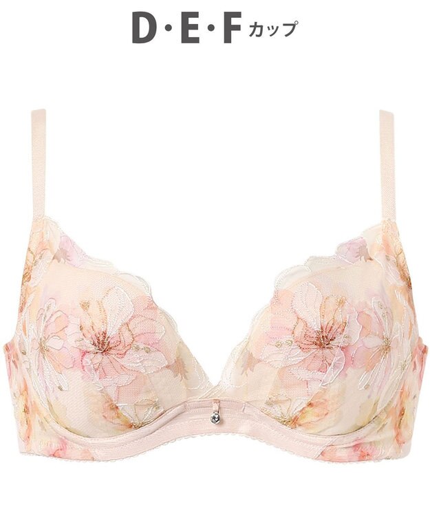 WACOAL ブラジャー 【夏めくブラ】 メッシュ素材(カップ) さらり爽快 バストメイク機能 夏 夏ブラ レディース BXB475 /ワコール カカオ