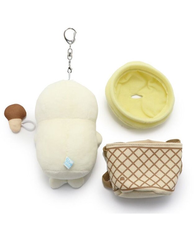 Mother garden しろたん マスコットキーホルダー ついたん 12cm 《しろっぺ  / きのこ狩りおのぼりたん 》 【単品】 おのぼりたん