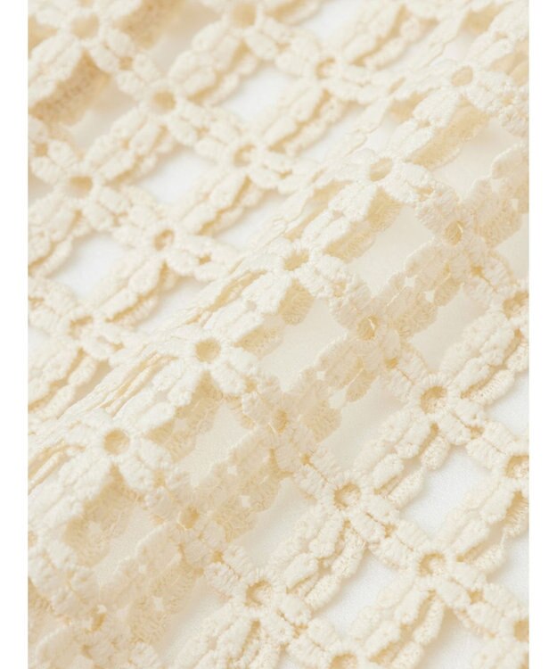 Green Parks ・ＳＵＧＡＲ　ＳＰＯＯＮ　フラワーメッシュプルオーバー Ivory