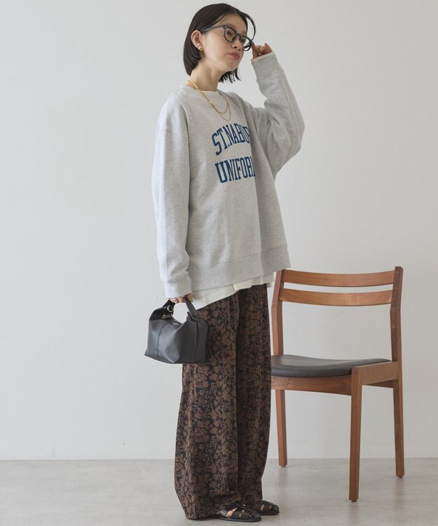 AMERICAN HOLIC 【先行予約】【イージーケア】アソート柄パンツ Brown