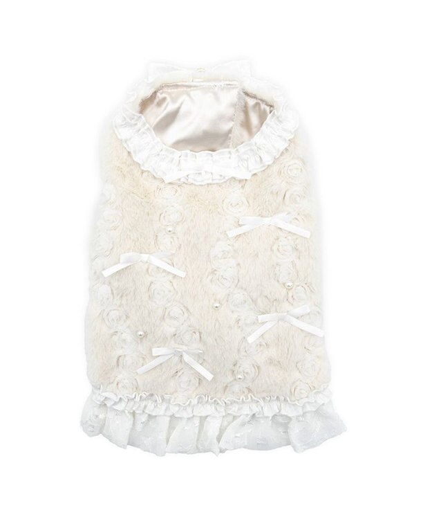 PET PARADISE cherircouture パールリボン ベスト 《ホワイト》 小型犬 ホワイト