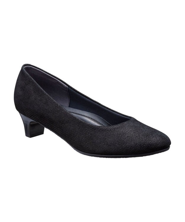 REGAL FOOT COMMUNITY 【ビューフィット】A86X プレーンパンプス パンプス ブラックパール