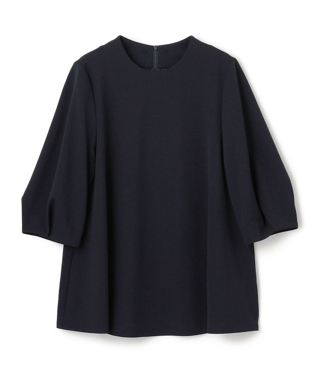 UNFILO L 【2WAY】BEAUTY MOVE レース襟ブラウス ネイビー