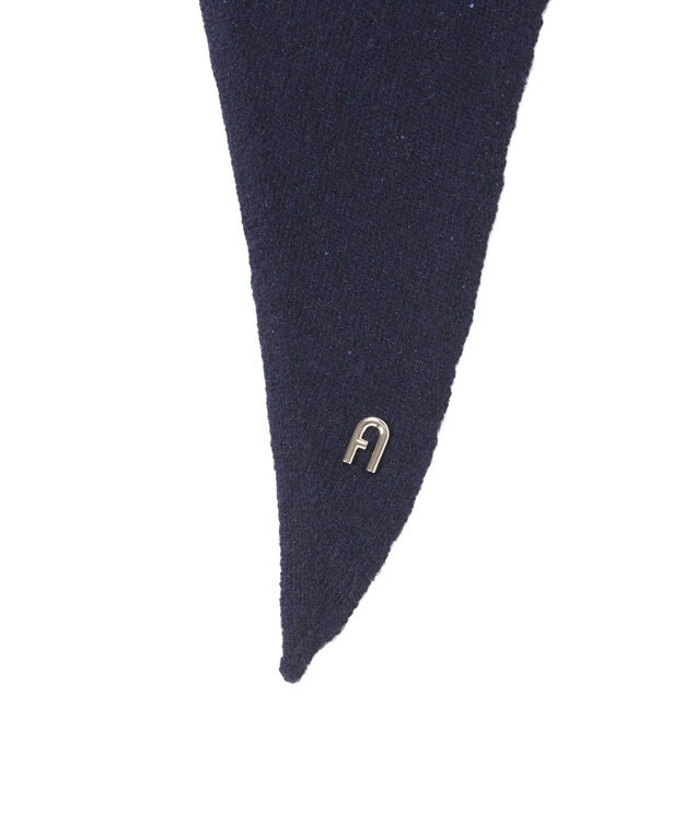 MOONBAT FURLA(フルラ）カシミヤ スパンコール トライアングルストール ネイビーブルー