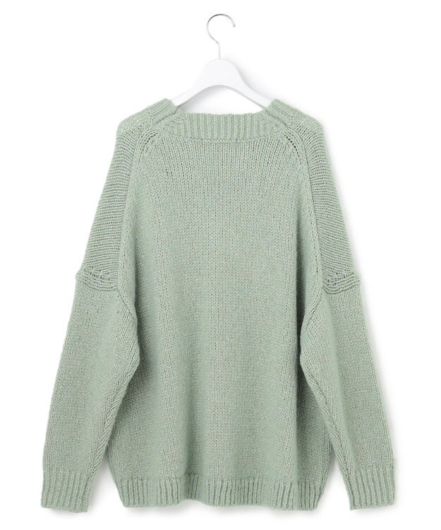 23区 L 【GLOW11月号掲載】ヘアリーラメリリー バルキー ニット スモーキーグリーン系