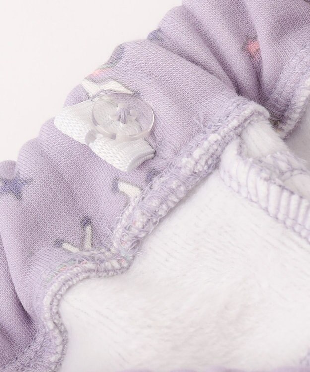 ANY KIDS 7days 裏シャギー 総柄 パンツ ラベンダー系ユニコーン柄