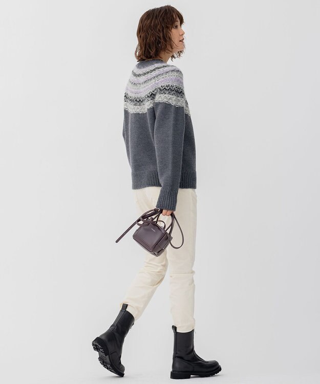 23区 L 【CLASSY.12月号掲載】フェアアイル ニット グレー系