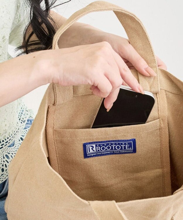 ROOTOTE 3516【ルートート】SN.デリ.リサイクルコットン-E 04：オートミール