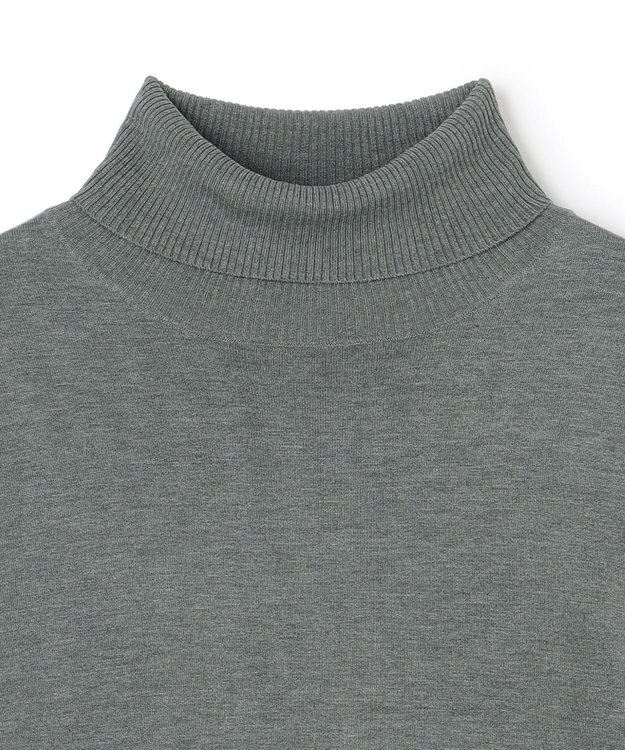 UNFILO MENS 【男女兼用】ソフトサーモ アンチピリングニット タートルネック チャコール