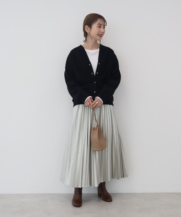 AMERICAN HOLIC Ｖネックリップルカーディガン Black