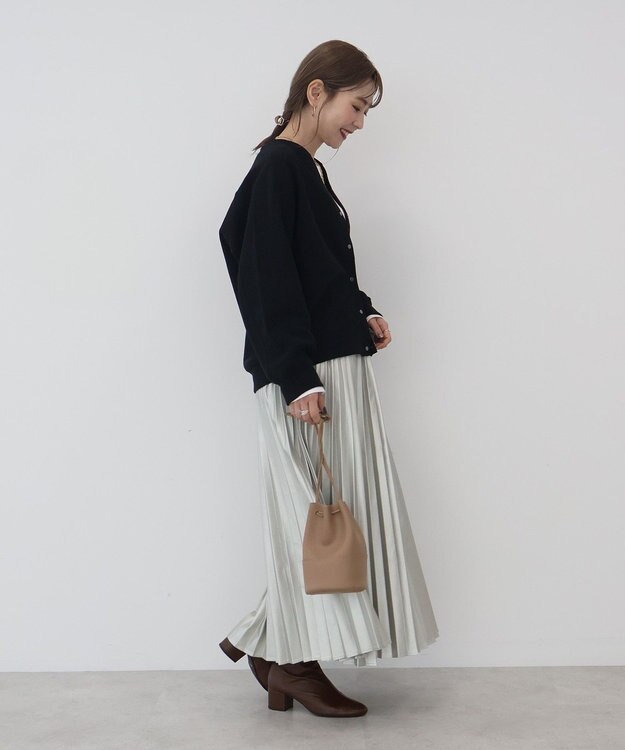 AMERICAN HOLIC Ｖネックリップルカーディガン Black