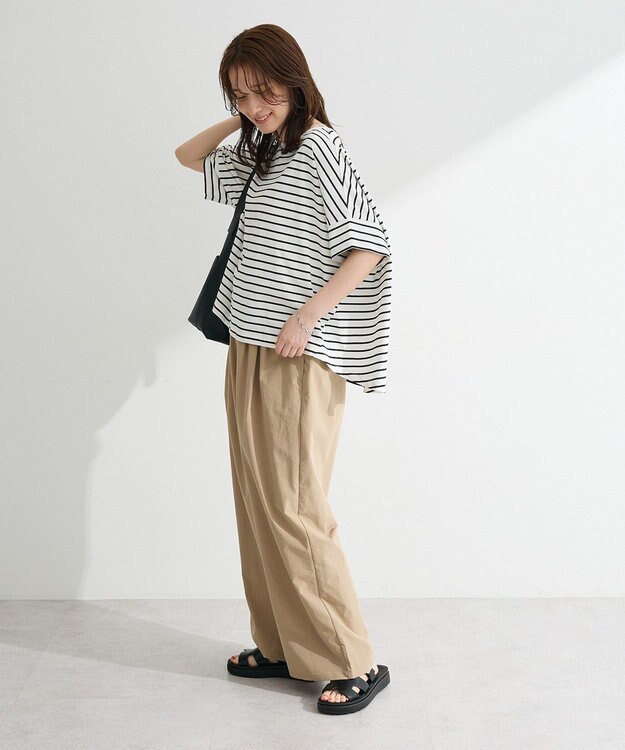 Green Parks 【適ON】遮熱ドルマンカットプルオーバー Border