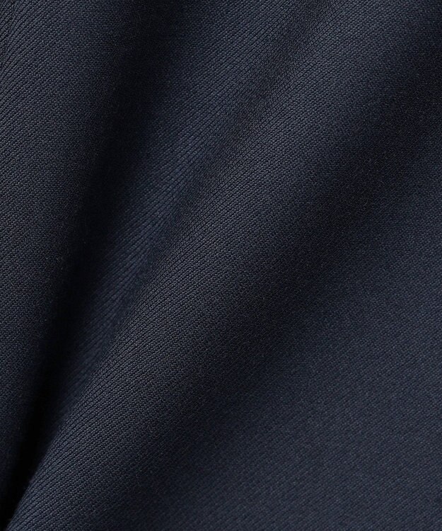 J.PRESS LADIES L 【洗える】T/Rウォッシャブルギャバ パール釦 ワンピース ネイビー系