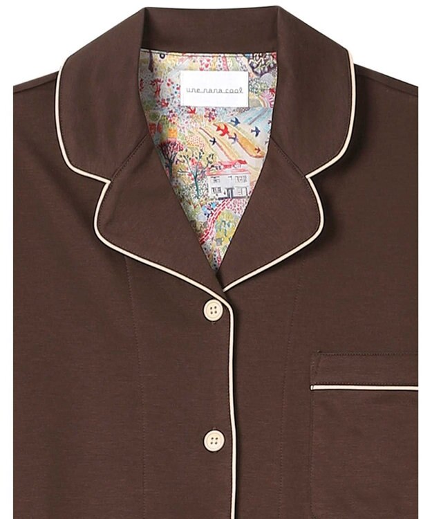 une nana cool 【綿100％】シルケットスムースパジャマ　MADE WITH LIBERTY FABRIC DR