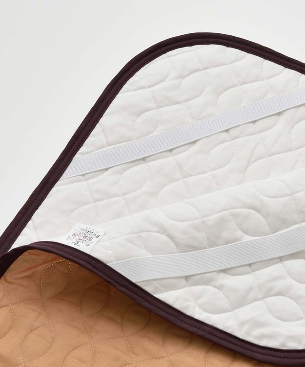 京和晒綿紗 柿渋染めガーゼ敷パッド (脱脂綿入り) 4層 セミダブルサイズ(120×210) 柿渋染め