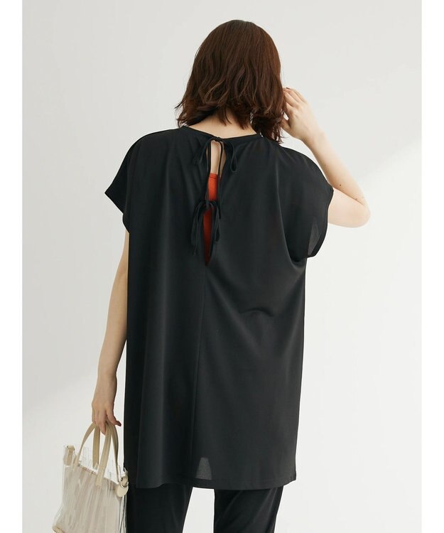 Green Parks ・ＳＵＧＡＲ　ＳＰＯＯＮラッシュガードフレンチチュニック Black