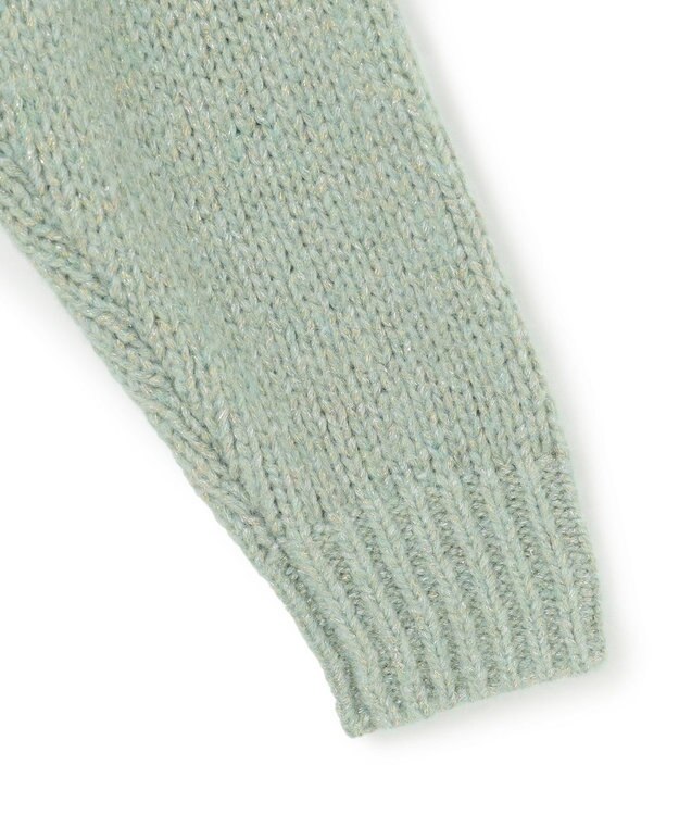 23区 L 【GLOW11月号掲載】ヘアリーラメリリー バルキー ニット スモーキーグリーン系