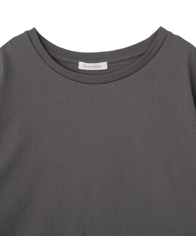 Green Parks レースドッキングＴシャツ Charcoal Gray