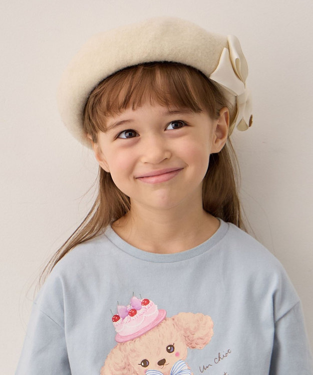 ネコチャーム付きリボンベレー帽 / ANY KIDS | ファッション通販