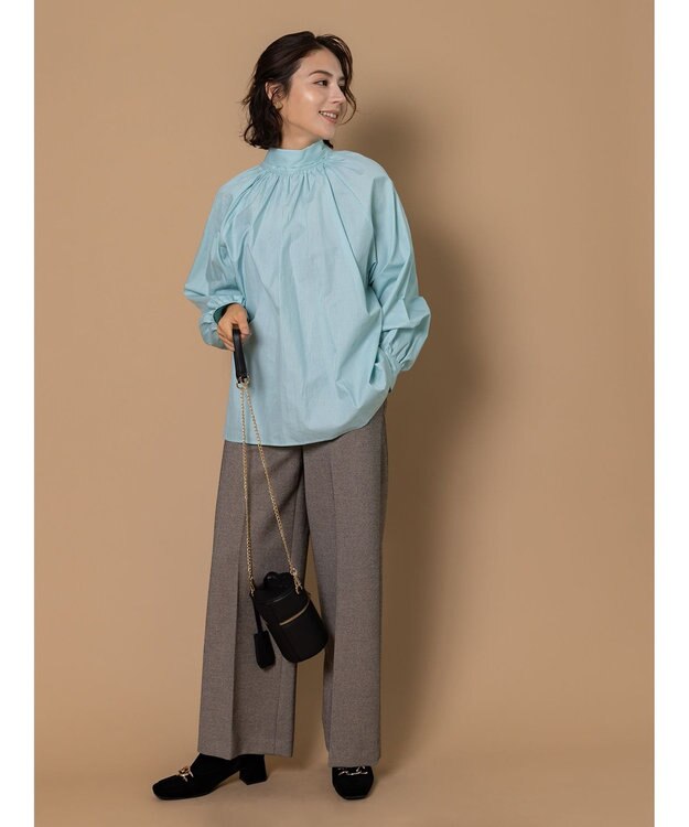 Te chichi ツイードワイドパンツ（セットアップ可） ベージュ