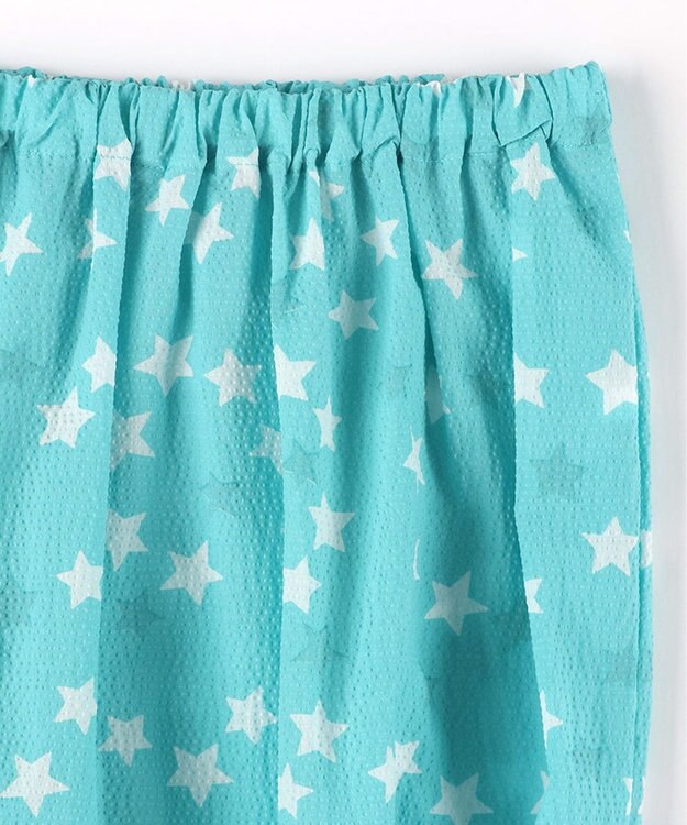 tsumori chisato SLEEP ツモリチサト パジャマ 5分袖 半袖 9分丈 綿100%(本体) ローン素材 レディース UDT146 /ワコール サックス