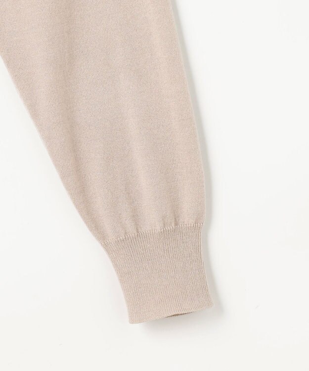 組曲 S 襟付きニットアップ ベージュ系