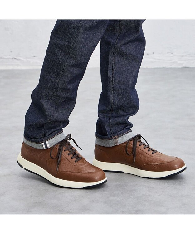 ASICS WALKING ランウォーク トラッド スニーカー メンズ 3E キャメル(型押し)