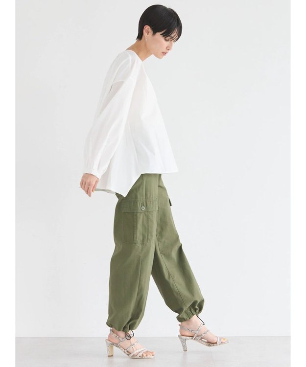 AMERICAN HOLIC 異素材バックタックドッキングプルオーバー Off White