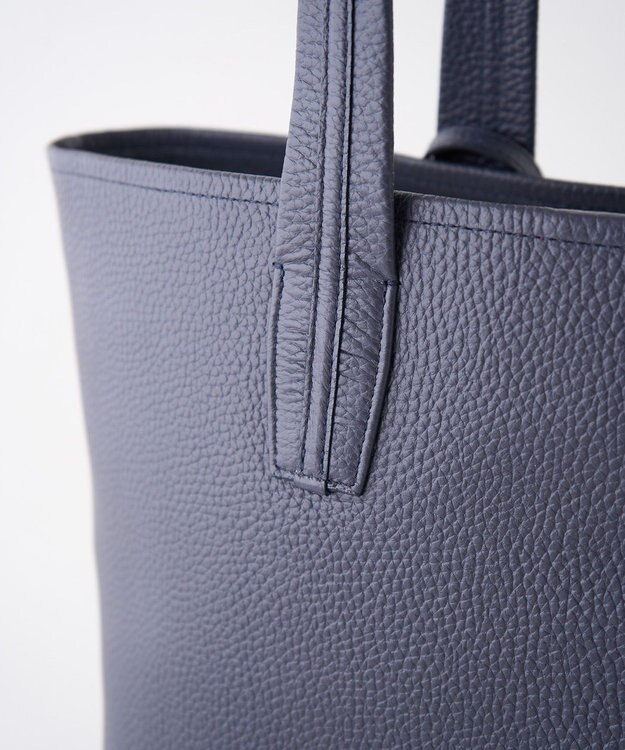 MIYABIYA セカンドエフォート シュリンクレザートートバッグ ネイビー