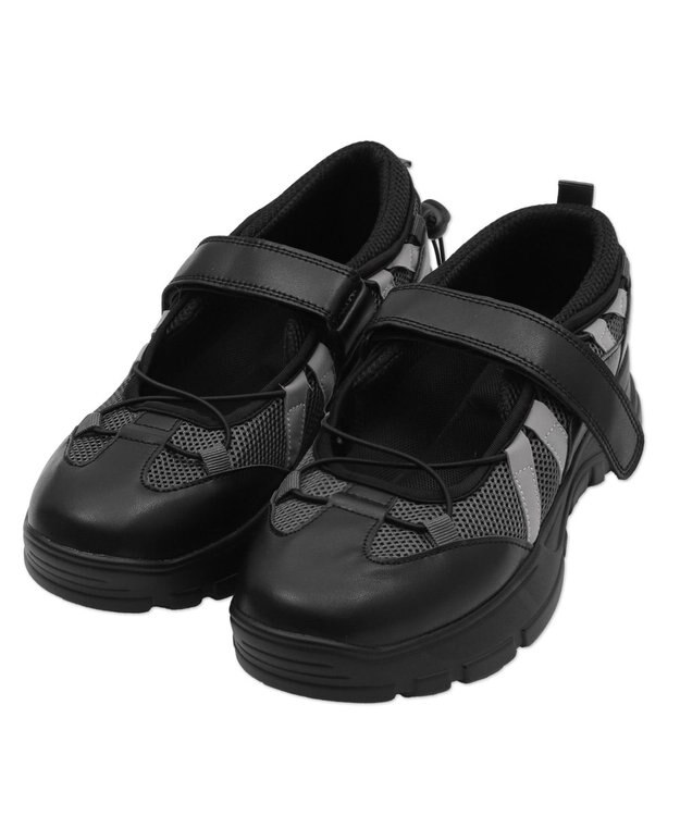 WEGO ドローコードベルクロシューズ ブラック