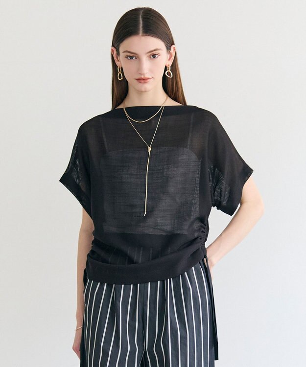 BEIGE， LIATRIS / ドロスト ドルマンブラウス Black