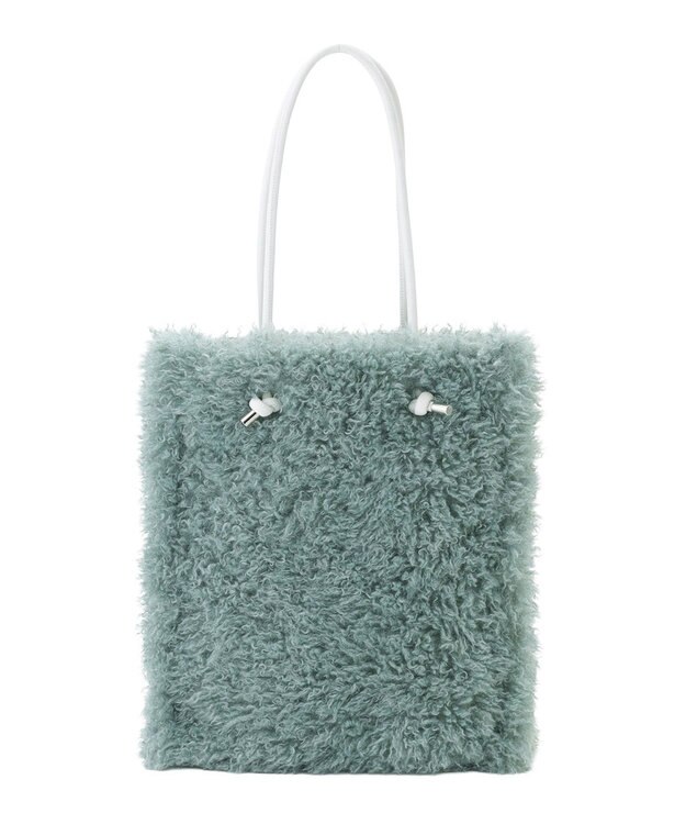 MOONBAT 【ファーバッグ 】トイプードル トートバッグ  フェイクファー ミントグリーン