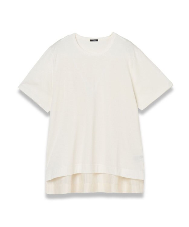 JOSEPH ジャージーハボタイ　ショートスリーブトップス Ivory