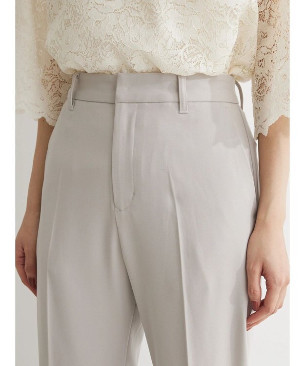 Green Parks ｅｆ－ｄｅ　テーパードパンツ Gray Beige