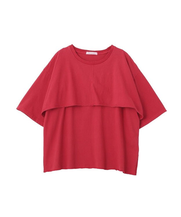 AMERICAN HOLIC レイヤード風加工Ｔシャツ Red