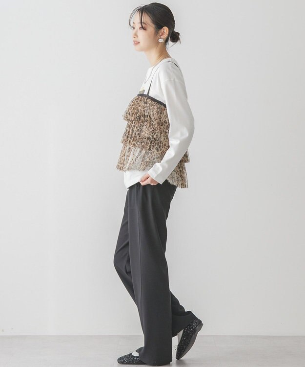 AMERICAN HOLIC ティアードチュールキャミソール Leopard