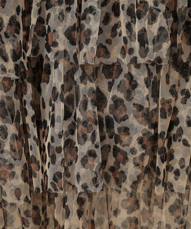 AMERICAN HOLIC ティアードチュールキャミソール Leopard