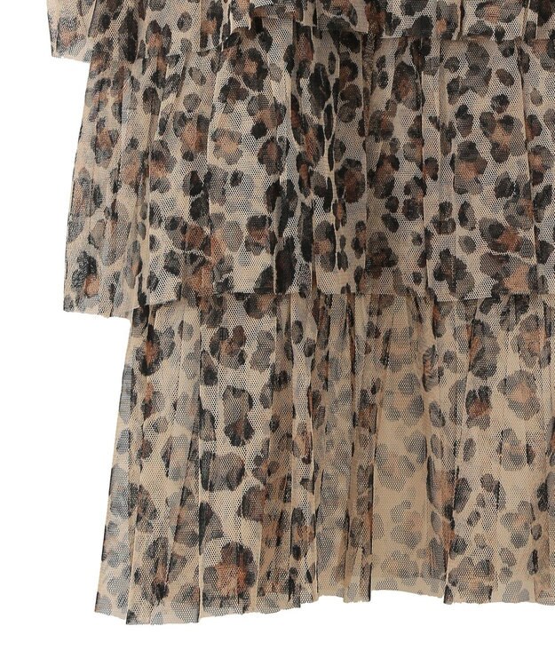 AMERICAN HOLIC ティアードチュールキャミソール Leopard