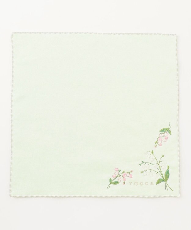 TOCCA MUGUET PETIT JARDIN TOWELCHIEF タオルハンカチ ライトグリーン系