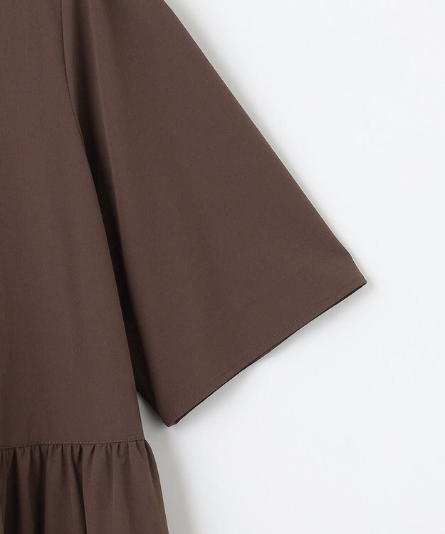 組曲 【弱撥水機能・UVケア】ライトナイロンストレッチ ワンピース ブラウン系