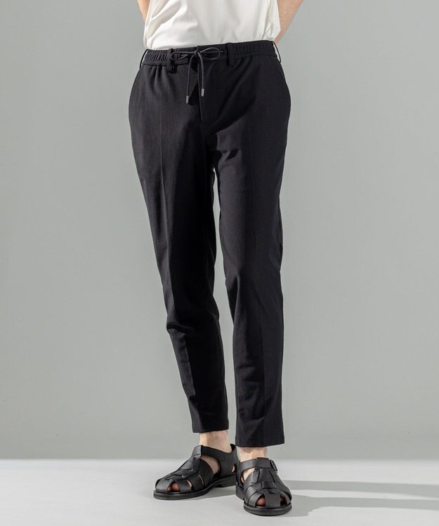 JOSEPH HOMME ＜新色追加＞新素材【抜群の通気性/360度ストレッチ】エアトールストレッチ ドロスト付テーパードパンツ/ PEGG CONVERTIBLE ブラック系