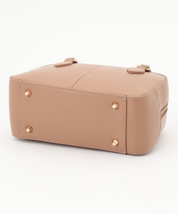 組曲 【ショルダーベルト付き】ミニボストンバッグ ベージュ系