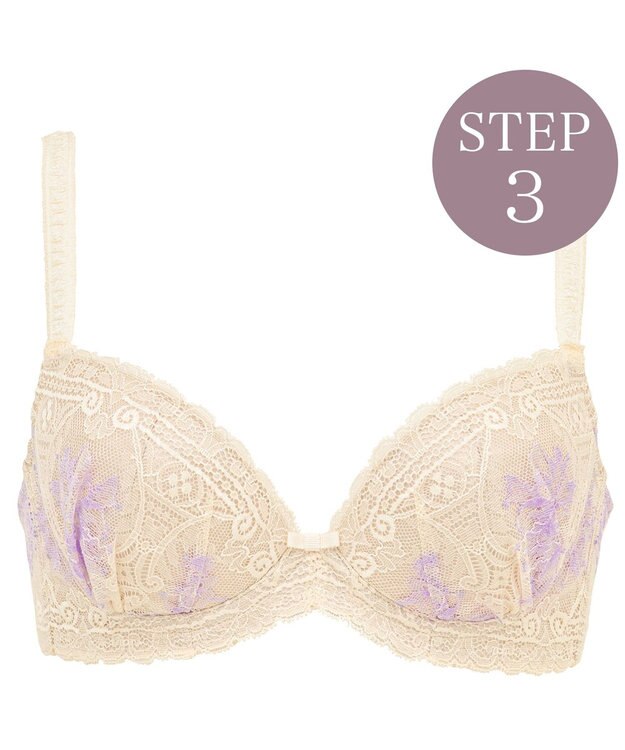 BRADELIS New York 【BRADELIS New York / 育乳ブラ・STEP3 整える】ジャクリーンステップ3ブラ24S1 育乳 補正 バニラ