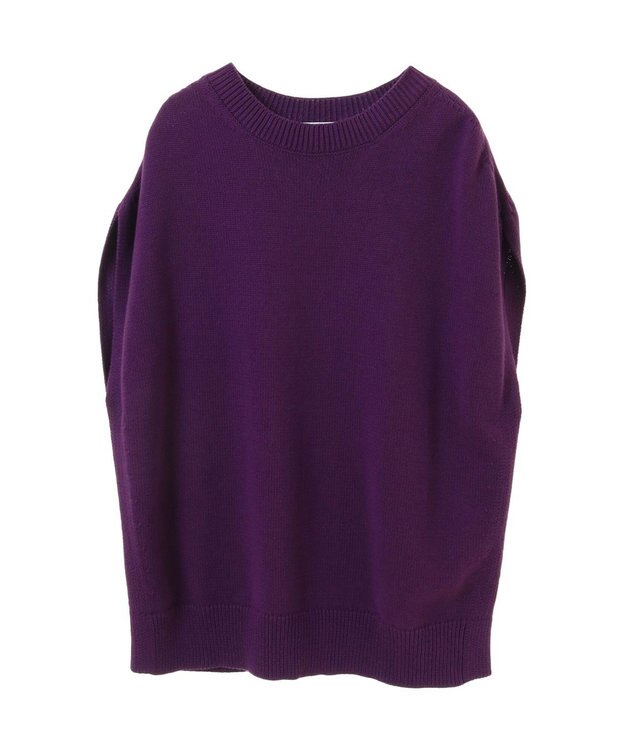 CRAFT STANDARD BOUTIQUE クルーネックニットベスト Purple
