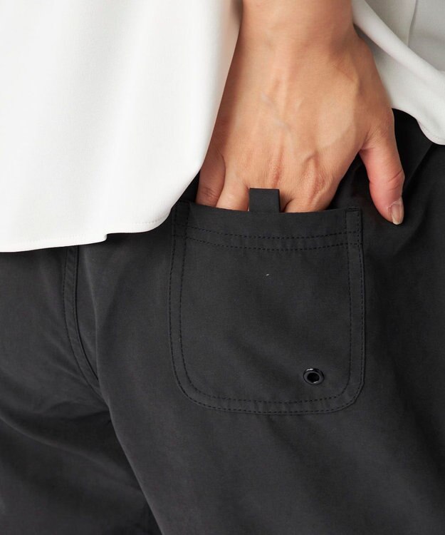 OP／FILA 【Ocean Pacific】ミドル丈ボードショーツ ブラック