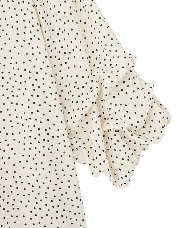 YECCA VECCA ホイップスリーブブラウス Dot