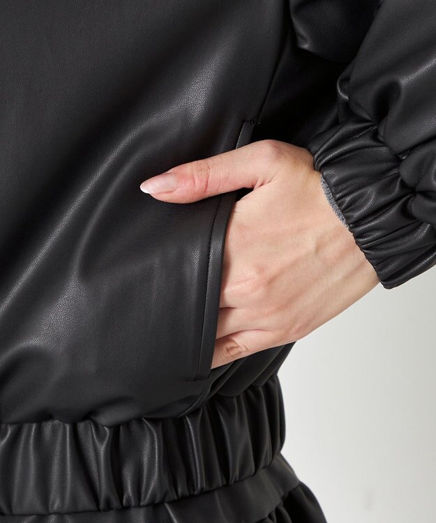 NAVE 【Nave】ヴィーガンレザー ブルゾン ブラック系