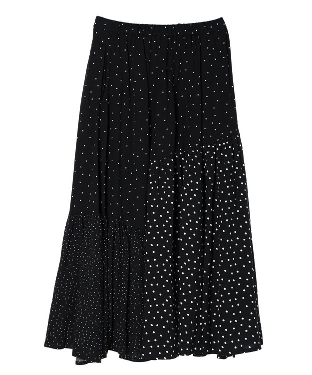 AMERICAN HOLIC 切替ドットフレアスカート Dot