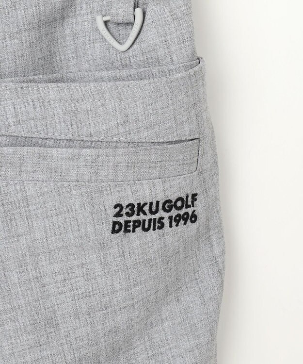 23区GOLF 【MEN】ウールライク　ワンタックテーパードパンツ ライトグレー系