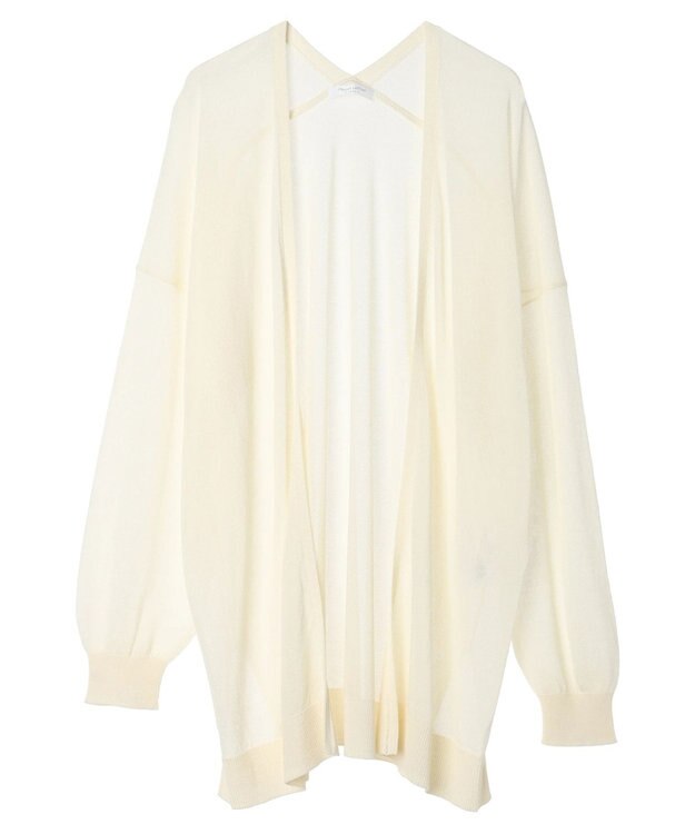 Green Parks 推しニット　ゆったりミドル丈カーディガン Off White